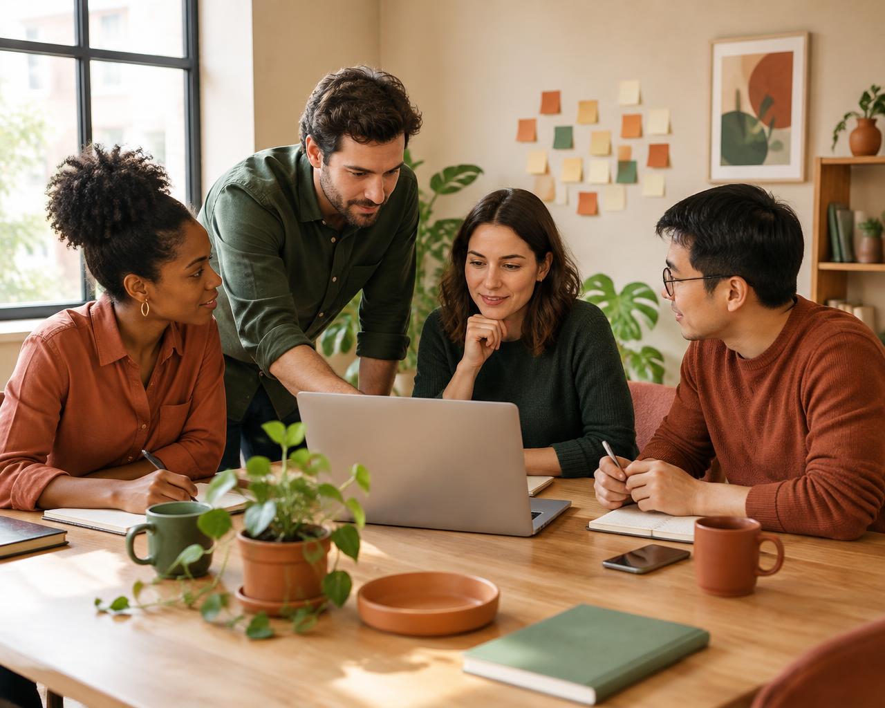 Aluronis consultants working together at a table